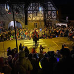 St. Martinsumzug in der Innenstadt Obergrombach