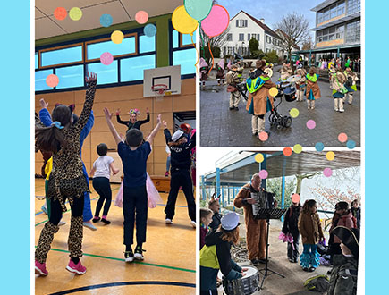 Fasching 2026 - Schüler beim Feiern