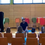 Theaterstück - bei den Proben in der Turnhallte